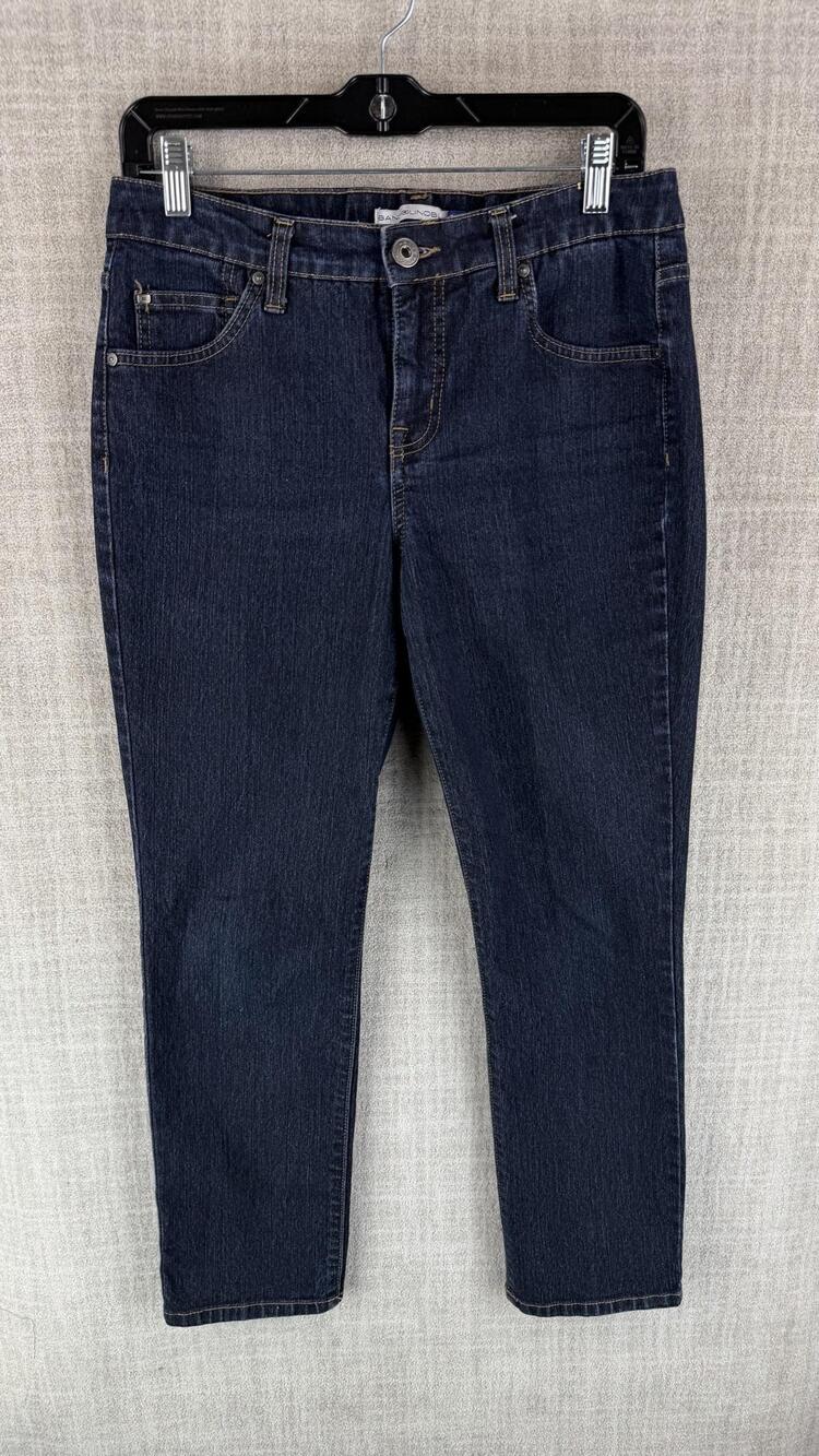 BandolinoBlu Jeans Womens 8 Blue Dark Wash Skinny Slim Stretch Pockets